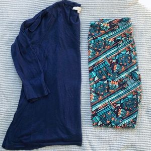 LulRoe leggings and loft top bundle
